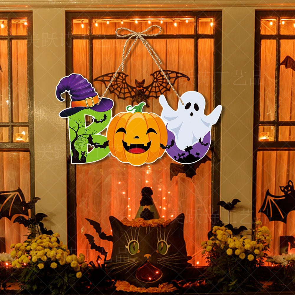 Wholesale 5pcs/pack door decoration pumpkin bat hanging ornaments